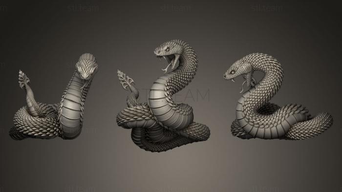 3D модель Змея Гадюка (STL)
